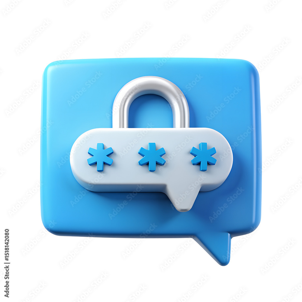 Poster a secure padlock icon button signifies web protection and internet safety
