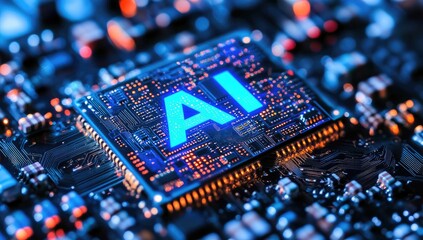 AI chip on circuit board (2)