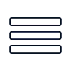 Obraz premium Symbol Representing a Hidden Sidebar or Dropdown Menu for Application Options