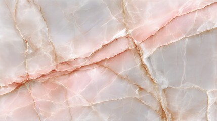 Fototapeta premium Smooth Matte Marble Texture Delicate Ivory Veins Subtle Blush Pink Tones