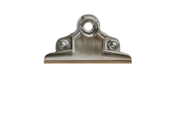 PNG Metallic clipboard clip for document organization and office use