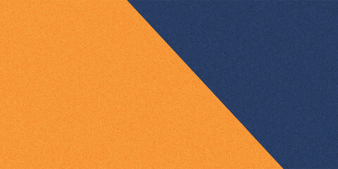 Texture of old craft orange and navy blue color paper background, macro. Structure of vintage abstract ginger cardboard with gradient and rainbow, rays pattern. Felt backdrop.
