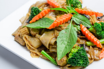 Thai Stir-Fried Flat Noodles with Vegetables (Pad See Ew)