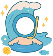 아기 수영 프레임