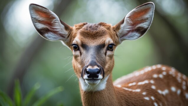 The Javan rusa or Sunda sambar, a deer species native to Indonesia and East Timor's rainforest wildlife