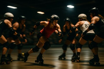 Dynamic Roller Skating Performance With