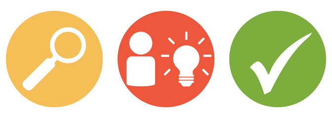 Kreativität suchen und finden - Button Banner