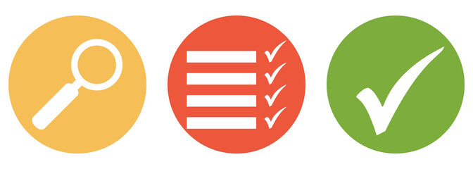 Checkliste suchen und finden - Button Banner