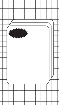Design template line stroke looping ads