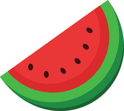 watermelon slice red green fruit clip art preview