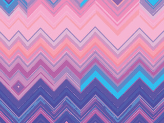 Geometric Zigzag Pastel Pattern