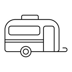 Camper outline icon