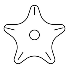Starfish Shape outline icon