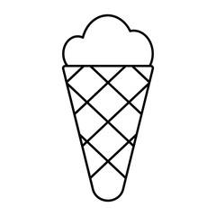 Ice Cream Cone outline icon