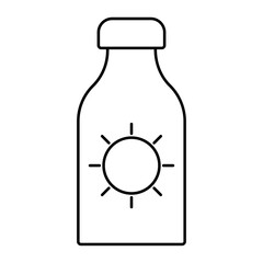 Sun Lotion outline icon