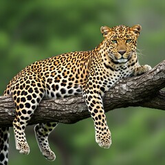 Fototapeta premium leopard in the tree