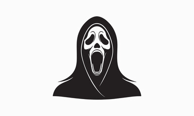 Horror Ghostface Mask Silhouette