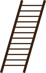 Ladder silhouette icon design.