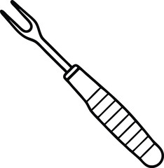 seam ripper line icon