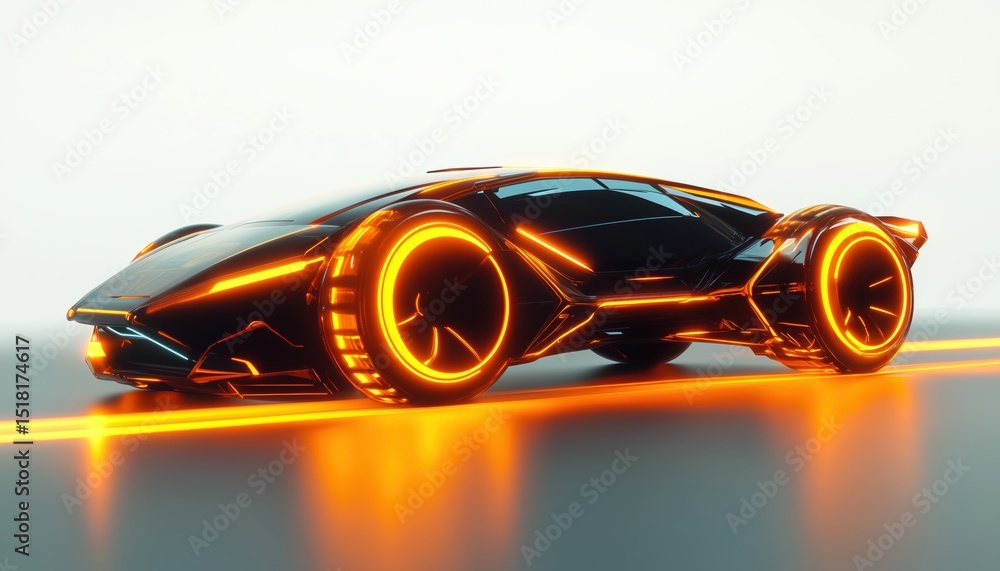 Aufkleber advanced technology and illuminating effects: cyberpunk material with technological aesthetics. high