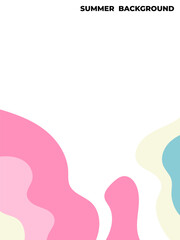 Summer background Colorful liquid illustration for summer events	
