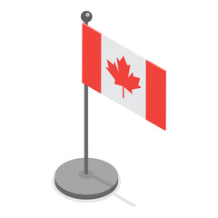 3D Isometric Flat Vector Illustration of Canada Collection, Traditional Cultural Attributes. Item 1