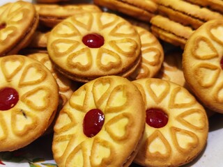 cookies on a white background
