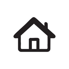 Modern home icon design for creative projects and applications