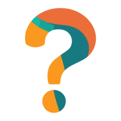 Gordijnen Illustration question orange design vector © Rawpixel.com