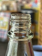 a tiny ants and a glass bottle