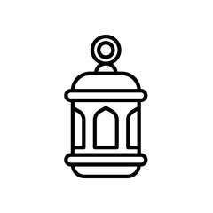 Vector illustration of an Lantern icon on a white background