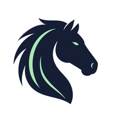Zebra Horse Logo, Clean and Minimal logo Silhouette