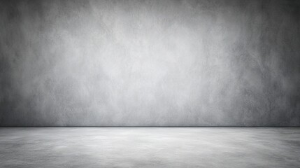 Minimalist gray cement wall with soft lighting, evoking simplicity and modern abstraction.
