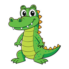 Fototapeta premium cartoon crocodile cartoon