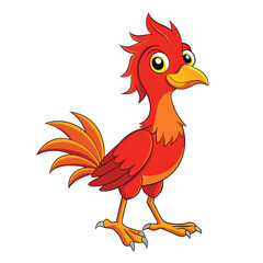 rooster isolated on white background