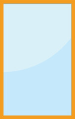 Wall mirror vector design.
