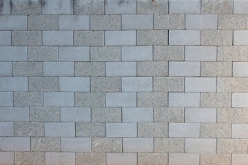 Light Gray Brick Wall Texture with Alternating Surface Finish