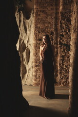 A Serene Portrait of a Woman Set in a Beautifully Tranquil and Peaceful Environment