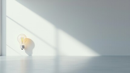 A sleek and contemporary high tech lightbulb design showcasing the potential of innovative and energy efficient lighting solutions for the future