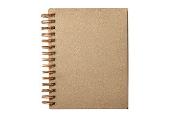 PNG Plain brown spiral notebook with textured cover