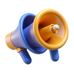 megaphone on white background