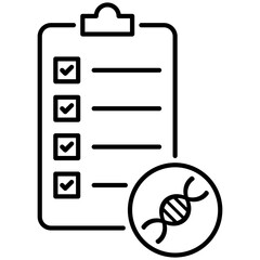 DNA Test or Genetic Testing Icon