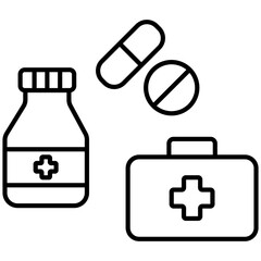 Medicine or Pharmaceutical Pill Icon