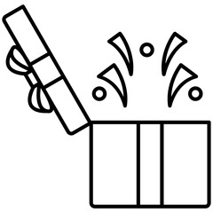 Surprise Box or Mystery Gift Icon