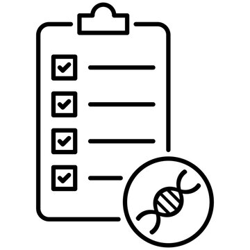 DNA Test or Genetic Testing Icon