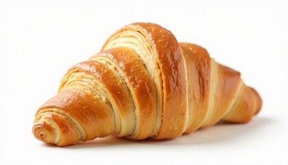 A golden and flaky croissant, perfect for a continental breakfast display