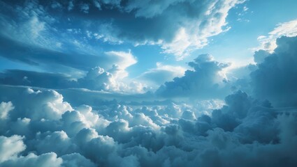 Timelapse of Blue Water and Sky Patterns with Cloud Formations