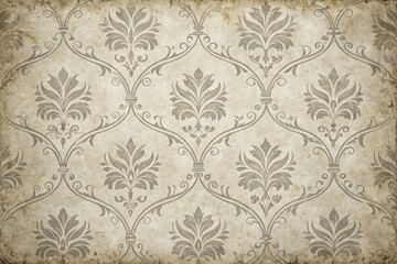 Antique Damask Pattern Vintage Wallpaper Texture Background