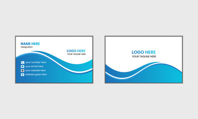 Professional business card design template, Luxury and elegant business card
