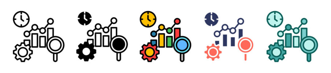 Efficiency Analysis multiple icon